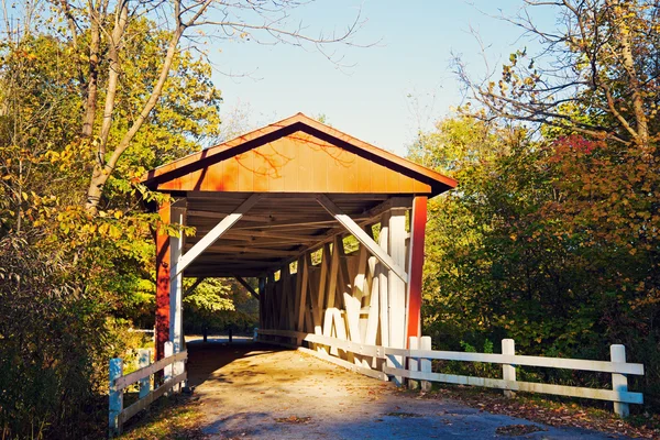 Everett Road Covered Bridge — Stock Photo, Image