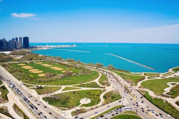 Columbus en lake shore drive — Stockfoto