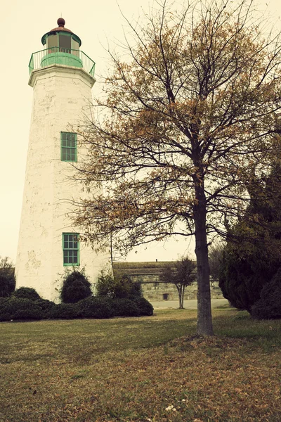 古いポイント慰め灯台 — ストック写真