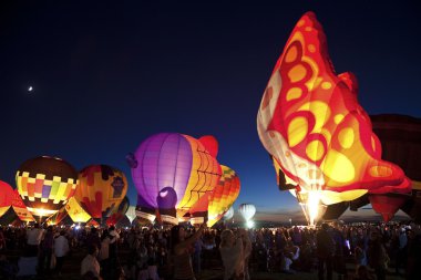Albuquerque'de sıcak hava balon fiesta