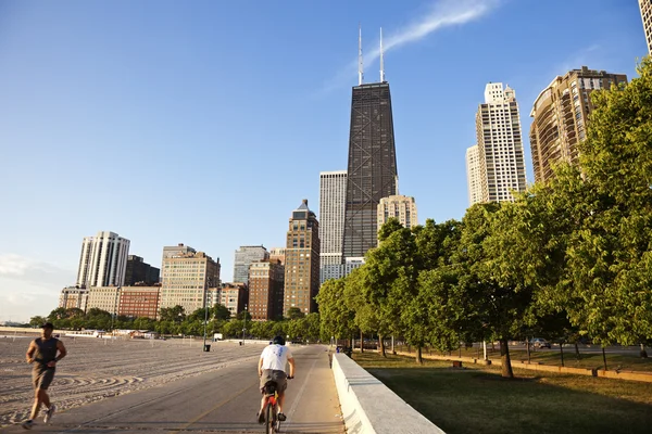 Morgon i chicago — Stockfoto