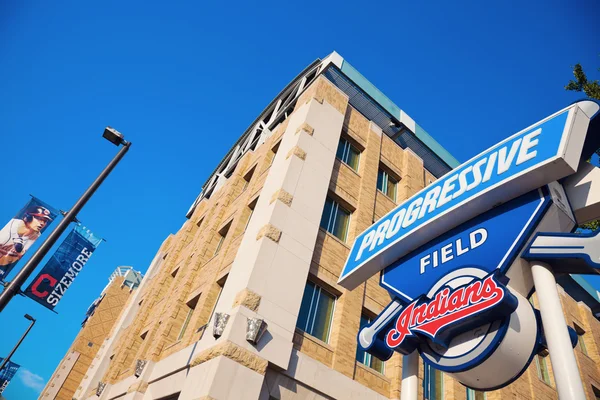 Progressive Field sign — Stock Photo, Image