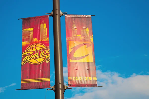 Bandeiras Cleveland Cavaliers — Fotografia de Stock
