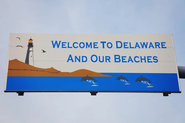 Willkommen in Delaware — Stockfoto