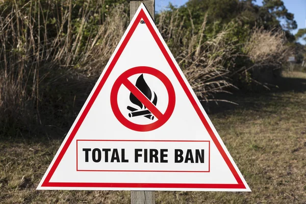 Proibição total de incêndio — Fotografia de Stock