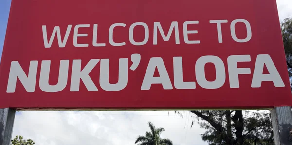 Welcome to Nuku'alofa — Stock Photo, Image