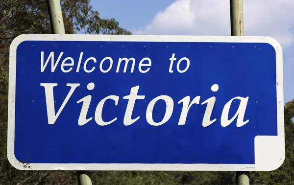 Welcome to victoria — Stockfoto