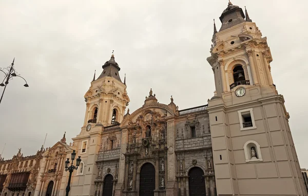 Lima Katedrali - plaza mayor, lima — Stok fotoğraf