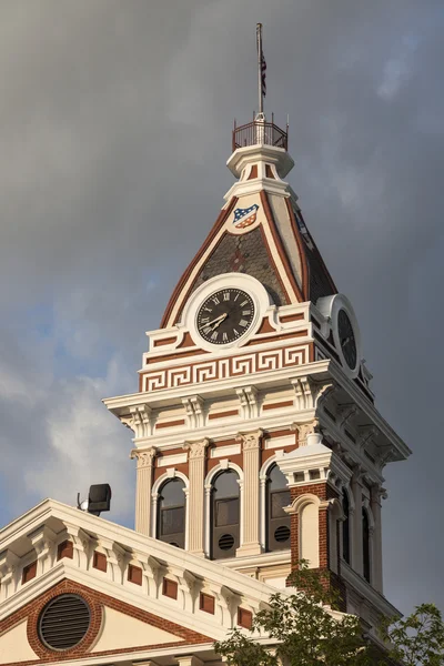 Округ Ливингстон - старое здание суда в Понтиаке, штат Иллинойс — стоковое фото
