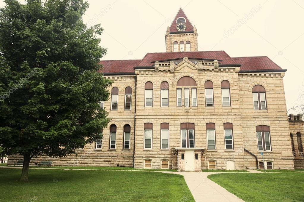 Old courthouse in Carrollton, Greene County Stock Photo by ©benkrut