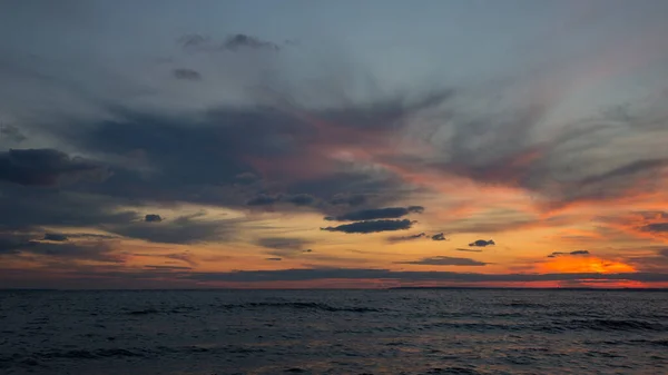Beautiful Sunset Sea Orange Sunset — Stock Photo, Image