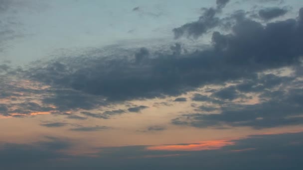 Destansı Gökyüzü Bulutlu Gün Doğumu Yaz Zaman Aşımı — Stok video