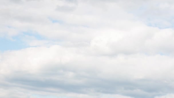 Nubes Blancas Tiempo Nublado Lapso Tiempo — Vídeos de Stock