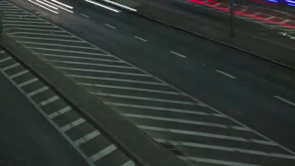 大城市道路上的车灯 — 图库视频影像