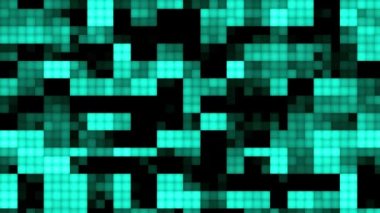 Turkuaz renkte hareket eden kareler ile arkaplan