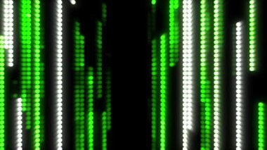 Beyaz ve yeşil daireler halinde hareket eden arkaplan