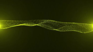 Noktalar ve sarı renk dalgaları, soyutlama, arkaplan