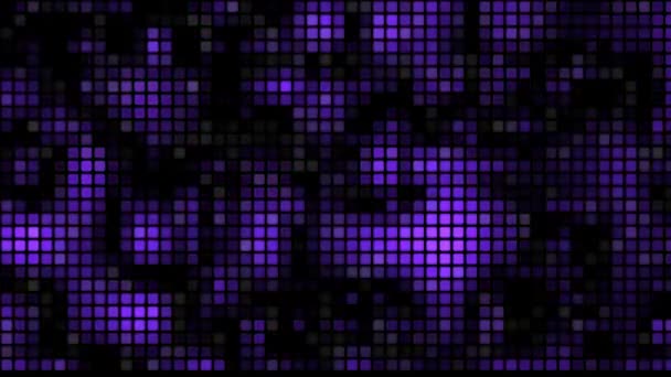 Фон Кубиків Сіро Фіолетовому Цифровому Фоні — стокове відео