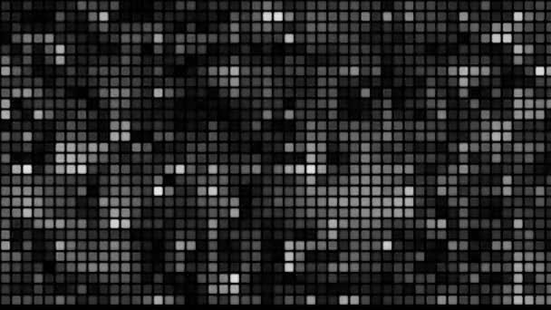 Белый Серый Кубики Фон Цифровой Фон — стоковое видео