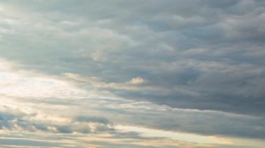 Bulutlu hava, gün batımında bulutlar, güzel gün batımı, gökyüzü, zaman atlaması