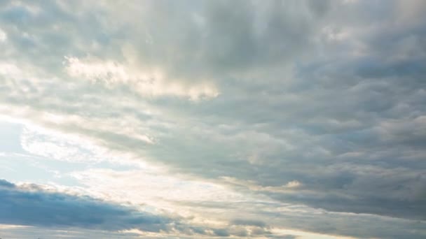 Tempo Nublado Nuvens Pôr Sol Lapso Tempo — Vídeo de Stock