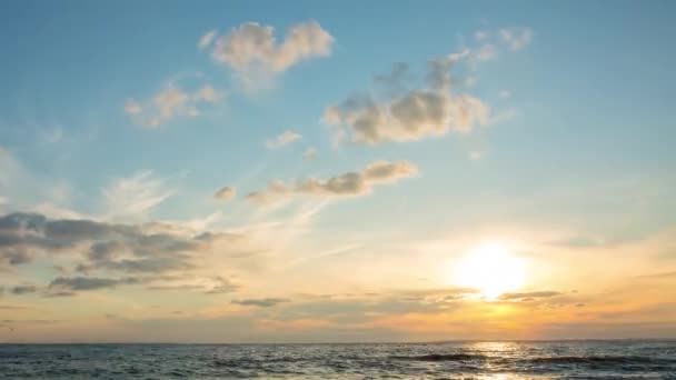 Захід Сонця Хмар Красивий Захід Сонця Проміжок Часу — стокове відео