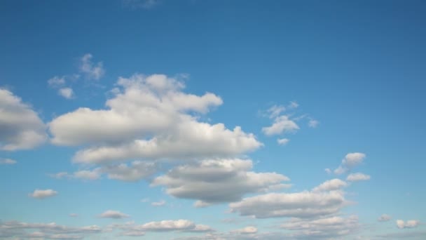 Awan Putih Langit Selang Waktu — Stok Video