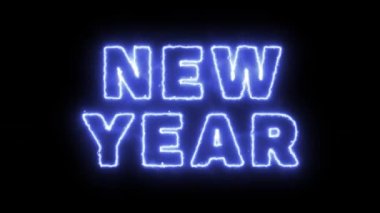 Neon yazıtları yeni yıl, tatil