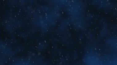 Kışın mavi arka planda kar yağışı