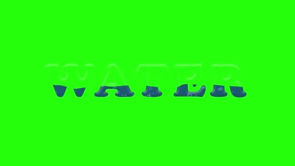 Yazıt Suyu Yeşil Bir Zeminde Kabarcıklarla Doludur — Stok video