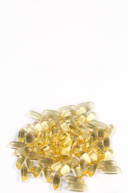 Sağlık, balık yağı ve beslenme takviyesi için Omega 3 vitamini.
