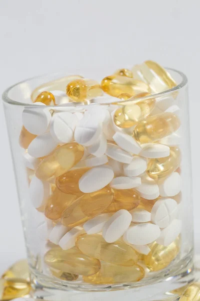 Varias Vitaminas Útiles Para Inmunidad Buena Salud — Foto de Stock