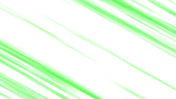 Strisce Movimento Stile Anime Colore Verde Chiaro Sfondo Bianco — Video Stock