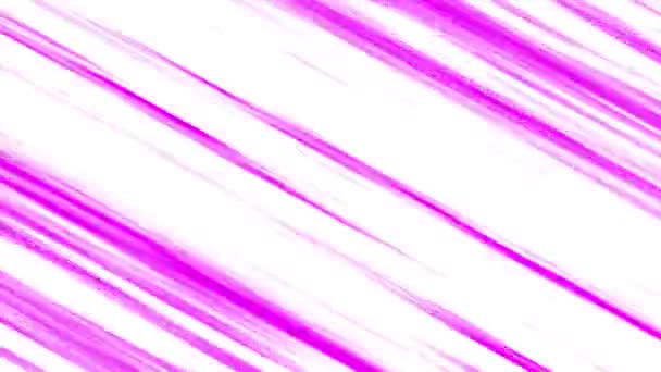 Strisce Movimento Stile Anime Colore Rosa Sfondo Bianco — Video Stock