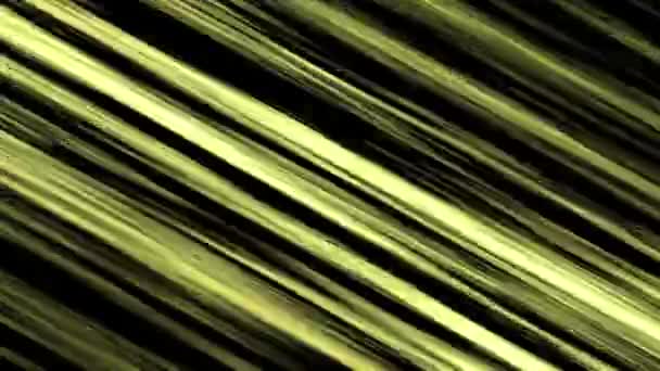 以Anime风格出现的运动条纹 黑色背景上的黄色 — 图库视频影像