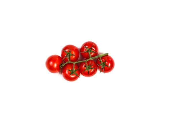 Ντομάτες Κόκκινες Για Σαλάτα Λευκό Φόντο — Φωτογραφία Αρχείου