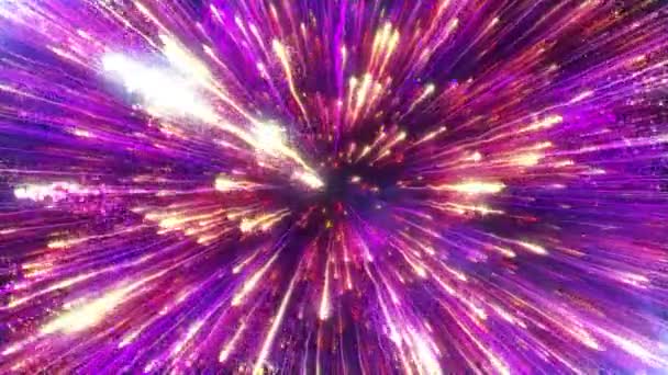 Hintergrund Großes Feuerwerk Feier — Stockvideo