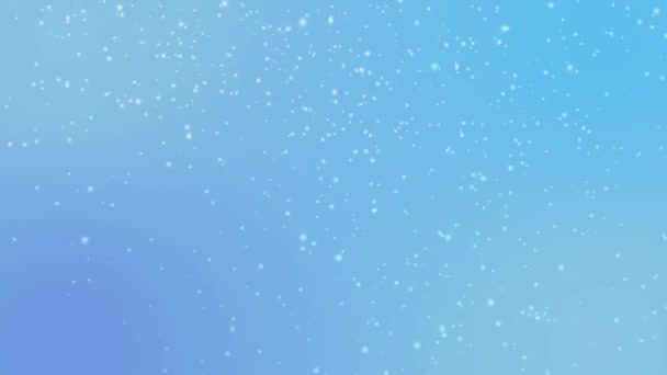 Schnee Fällt Auf Blauem Hintergrund Schneefall Alpha Kanal — Stockvideo