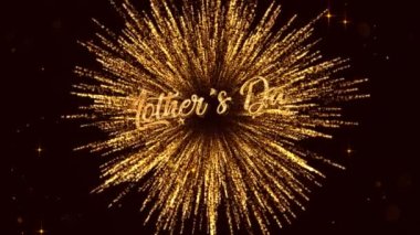 Anneler Günü havai fişeklerle, altın renkli yıldızlarla