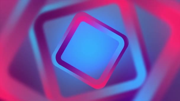 Beautiful Background Rotating Squares Background — Stock Video