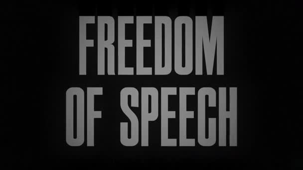 Palabra Libertad Habla Arde Convierte Cenizas — Vídeos de Stock