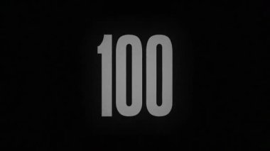 100 numara siyah bir arka planda yanıp kül oluyor.