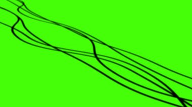 Merkezde yeşil arka planda siyah çizgiler.