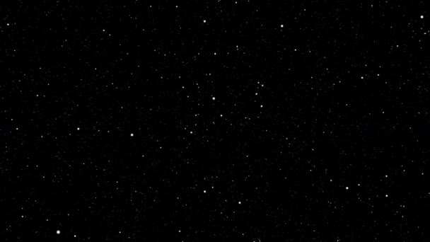 Stelle Infinite Che Muovono Uno Sfondo Nero — Video Stock