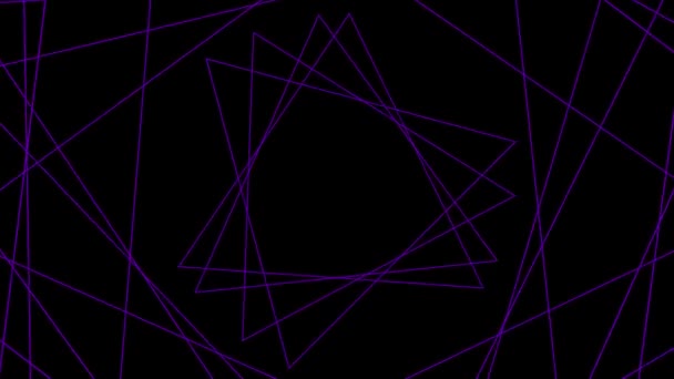 Purple Triangles Black Background — 비디오