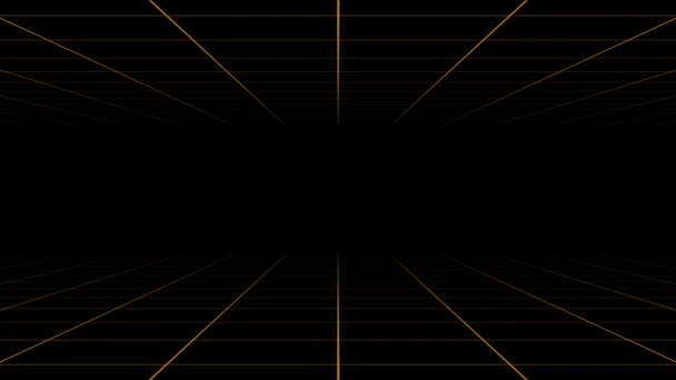 Retro Sci Grid Orange — Stock Video