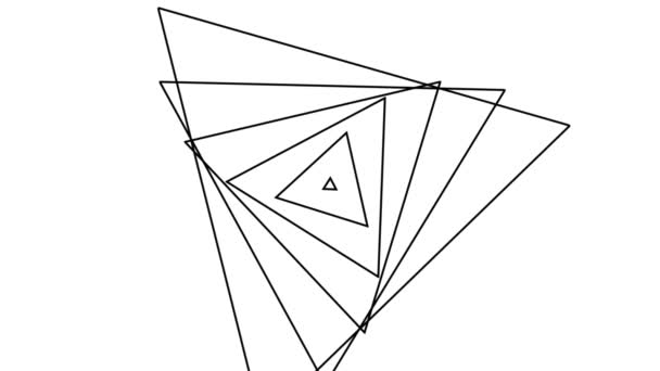 White background with triangles that diverge from the center not very quickly