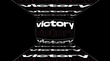 Zafer kelimesi dönüyor, tipografi