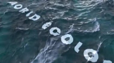World ecology, Clear water in the sea with waves, summer sea, clear water.