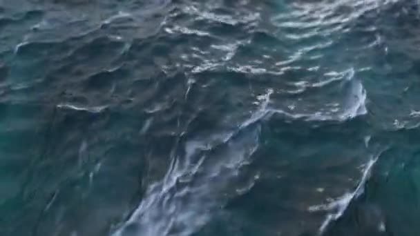 Agua Clara Mar Con Olas Mar Verano Agua Clara — Vídeos de Stock